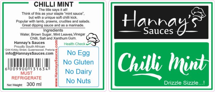 Hannay's Chilli Mint 300ml - Image 3