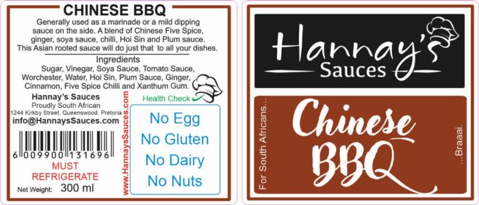 Hannay's Chinese BBQ 300ml - Image 3