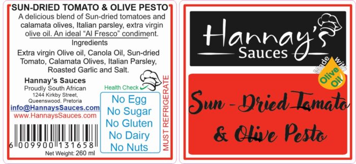 Hannay's Sun-Dried Tomato & Olive Pesto 260ml-1L - Image 3