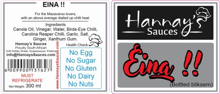 Hannay's Eina!! 300ml - Image 3