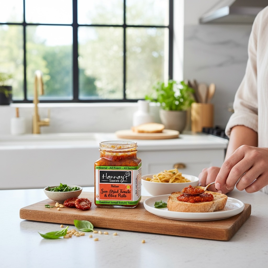 Hannay's Sun-Dried Tomato & Olive Pesto 260ml-1L - Image 3
