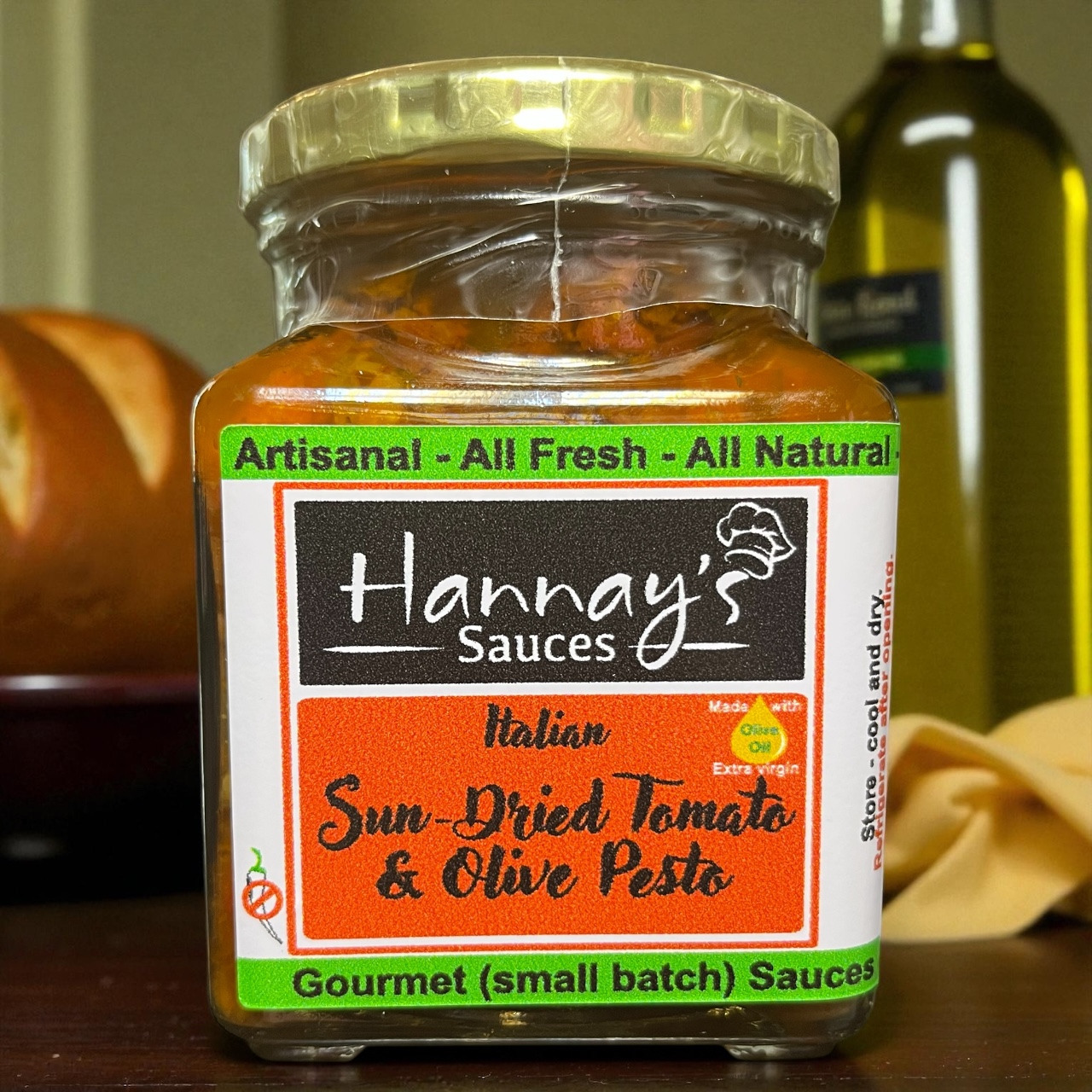 Hannay's Sun-Dried Tomato & Olive Pesto 260ml-1L